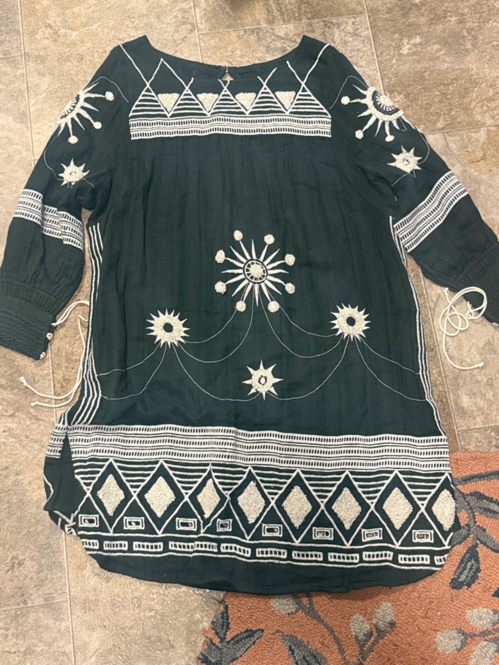 Free People New Romantics Embroidered Dress
